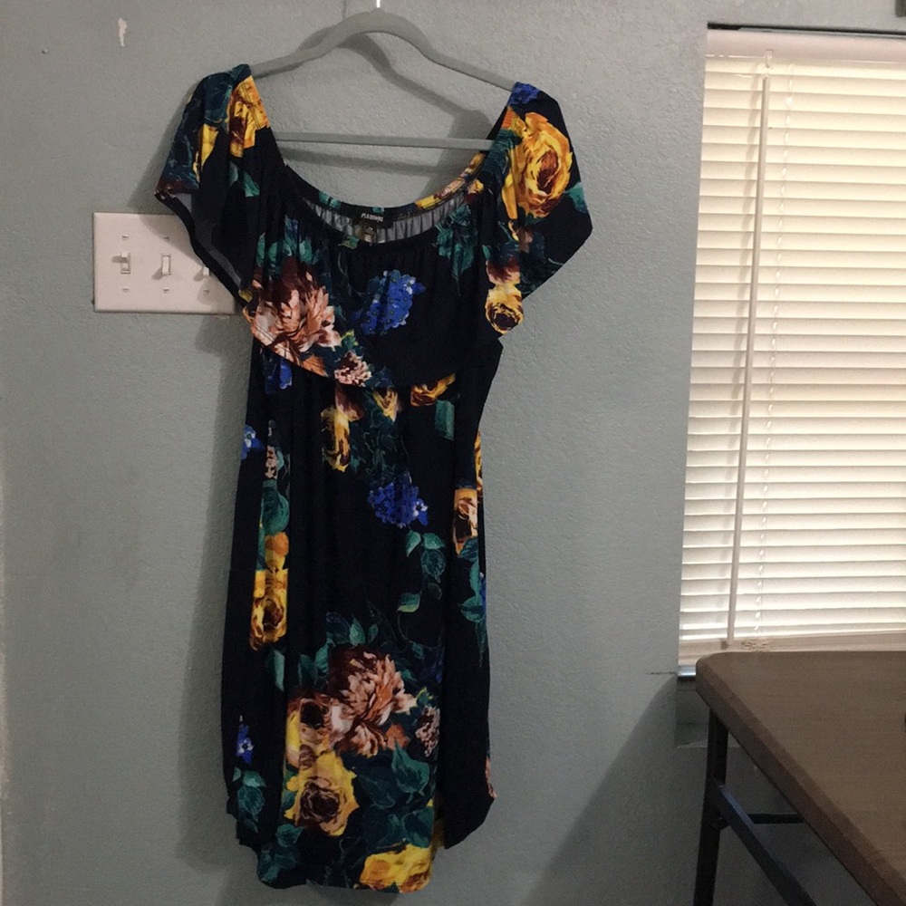 Off-the-shoulder mini dress